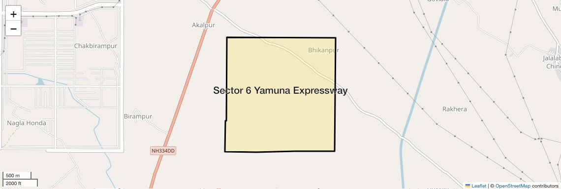 Location Map of Sector 6 Yamuna Expressway, Greater Noida