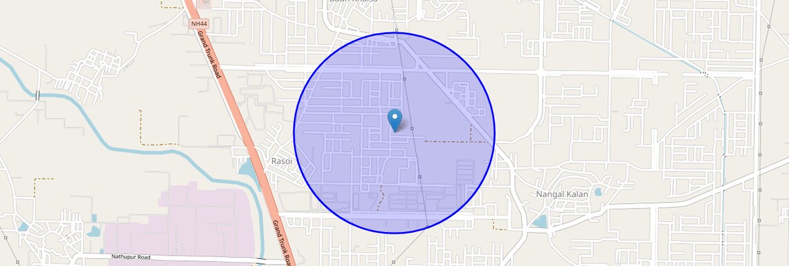 Location Map of Sector 61, Sonipat