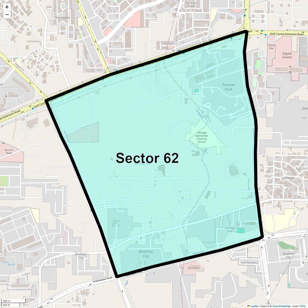 Sector 62 Map