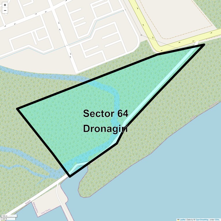 Location Map of Sector 64 Dronagiri