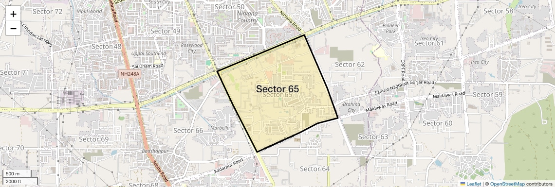 Sector 65 Map