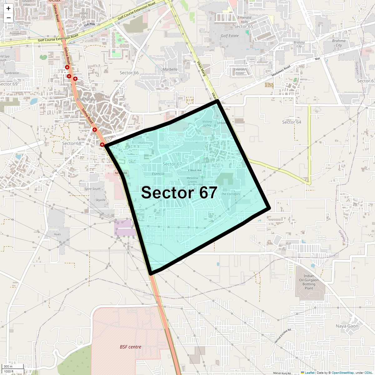 Sector 67 Map