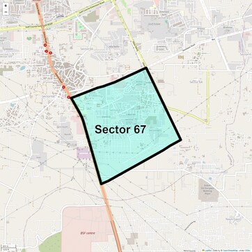 Location Map of Sector 67, Gurgaon