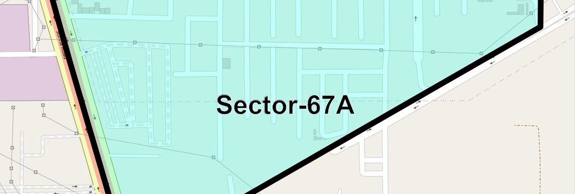 Location Map of Sector 67A, Gurgaon