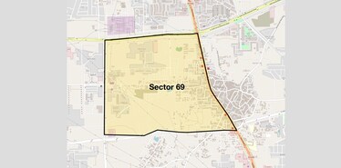 Location Map of Sector 69, Gurgaon