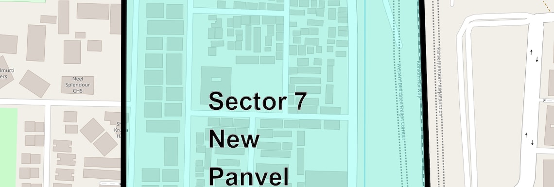 Location Map of Sector 7 New Panvel West, Navi Mumbai