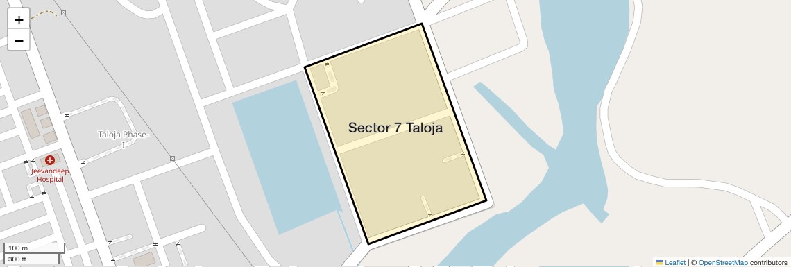 Location Map of Sector 7 Taloja, Navi Mumbai