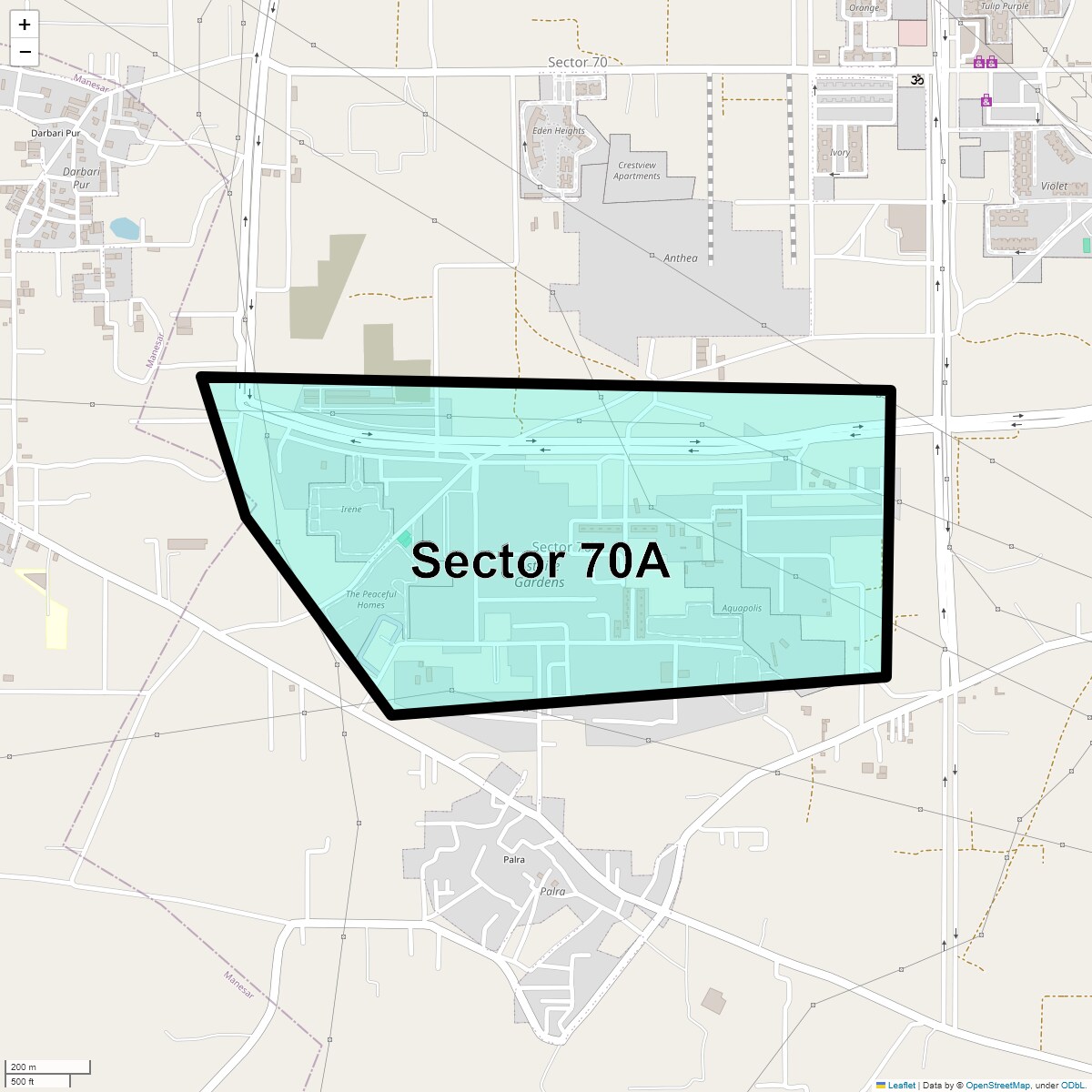 Sector 70A Map