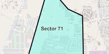Location Map of Sector 71, Gurgaon