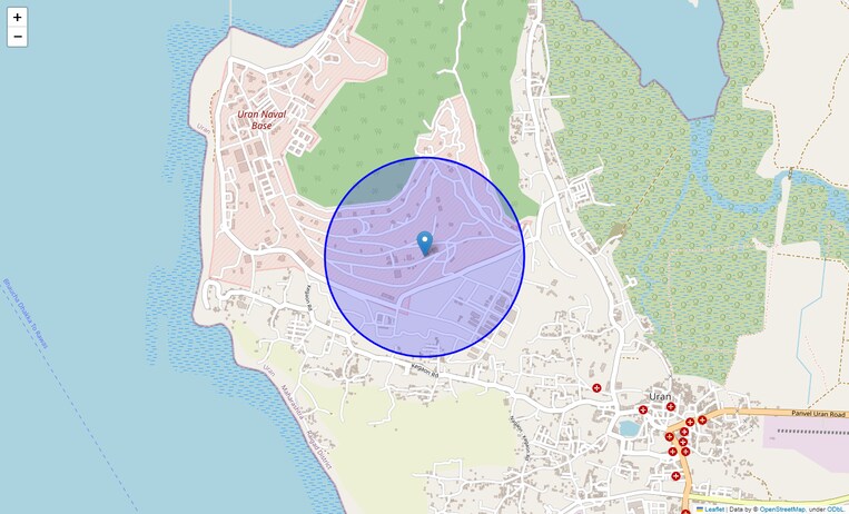 Location Map of Sector 72 Dronagiri