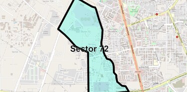 Location Map of Sector 72, Gurgaon