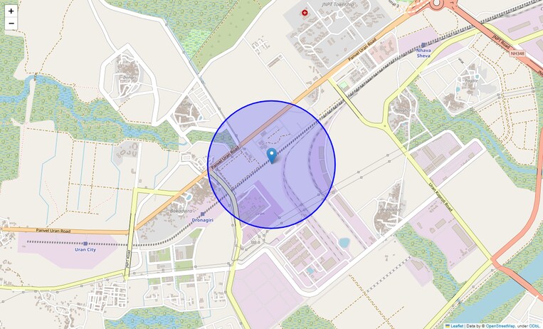 Location Map of Sector 73 Dronagiri