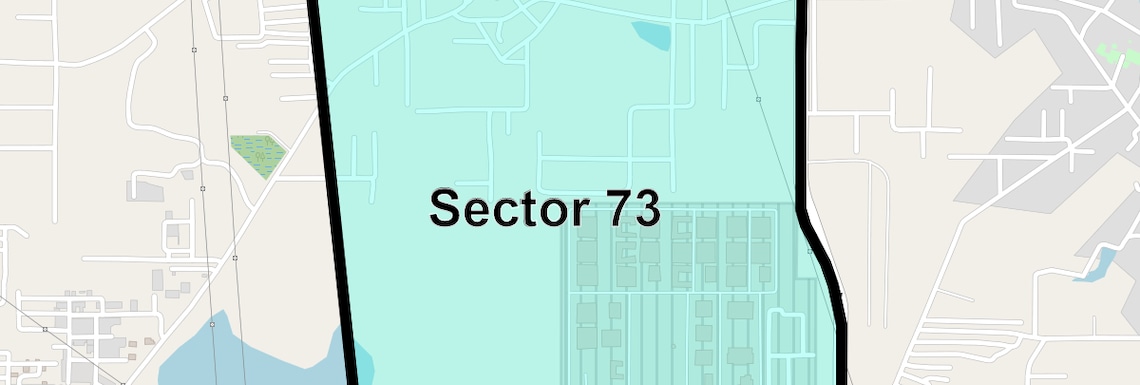 Location Map of Sector 73, Faridabad