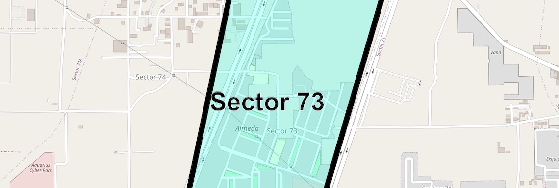 Location Map of Sector 73, Gurgaon