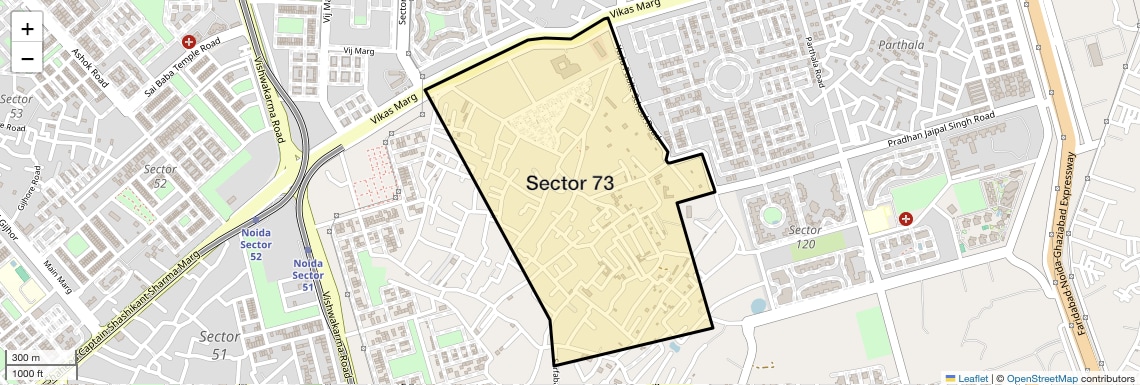 Sector 73 Map
