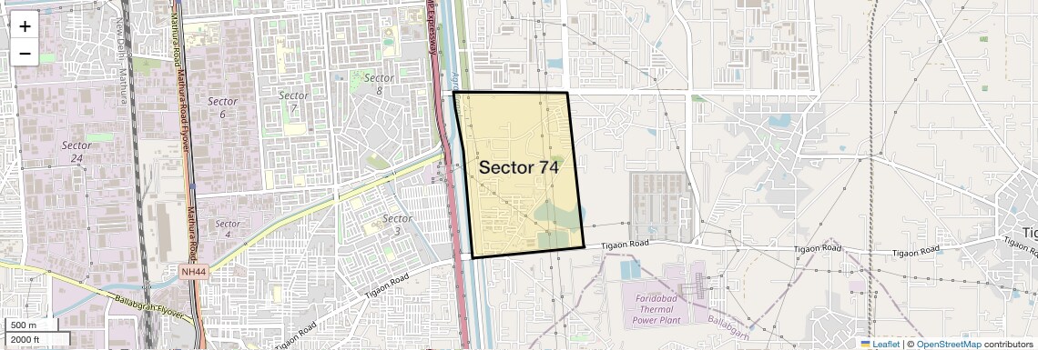 Check Time Travel of Sector 74, Faridabad