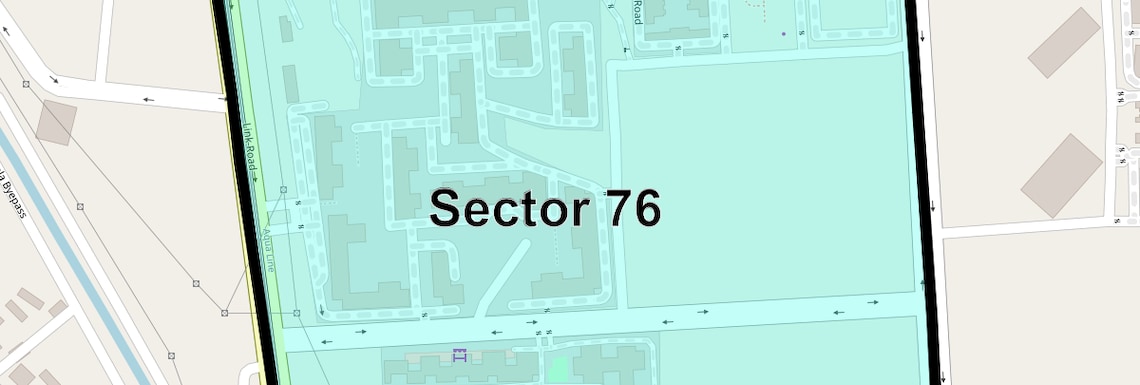 Location Map of Sector 76, Noida