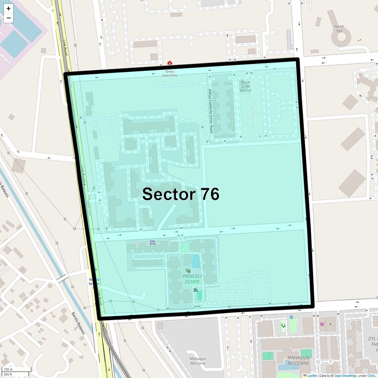 Location Map of Sector 76