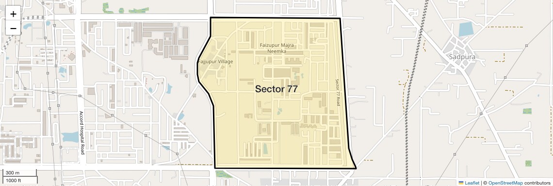 Sector 77 Map