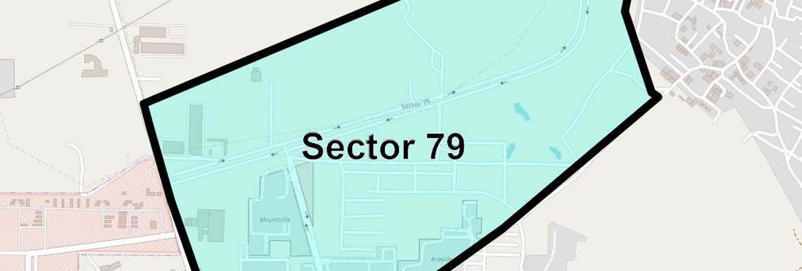 Location Map of Sector 79, Gurgaon