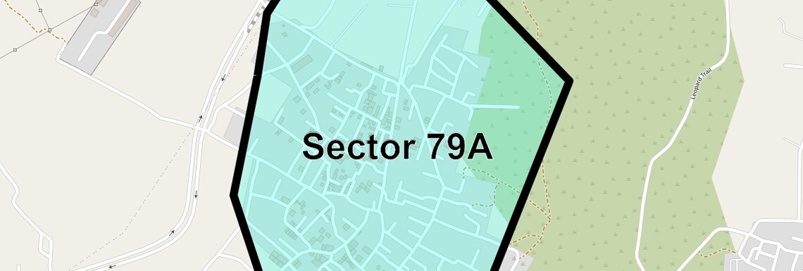 Location Map of Sector 79a, Gurgaon