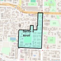 Sector 8 Airoli Map