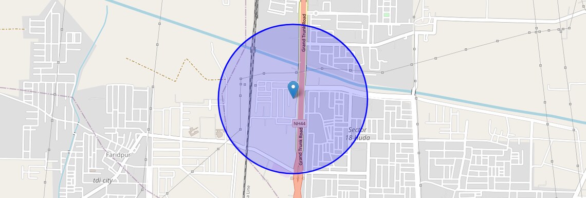 Location Map of Sector 8, Panipat