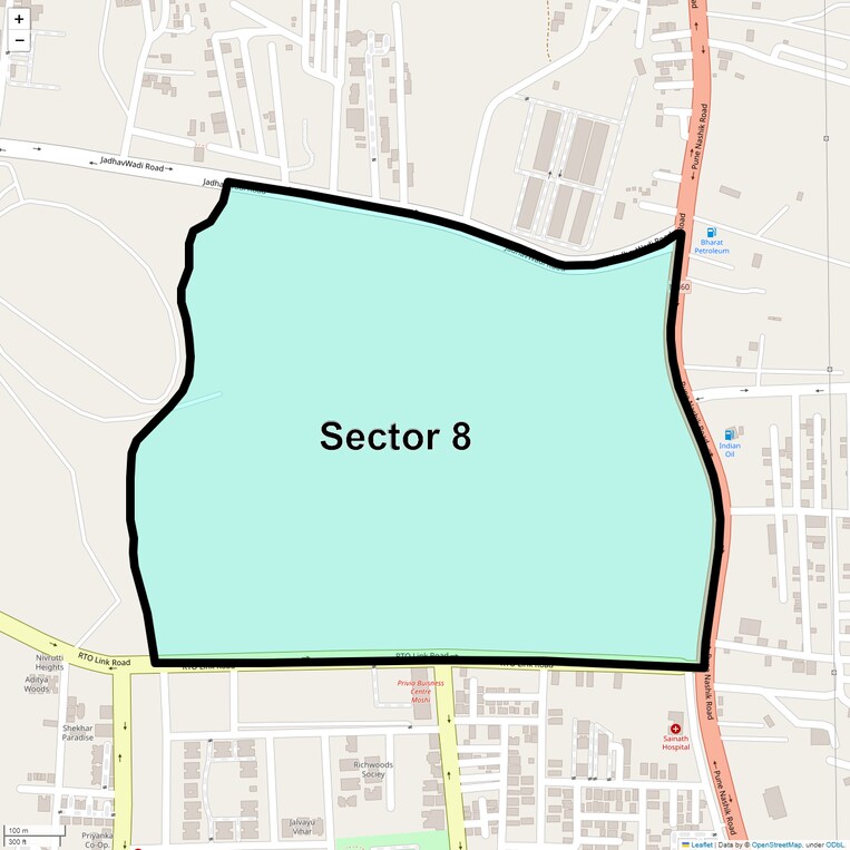Location Map of Sector 8
