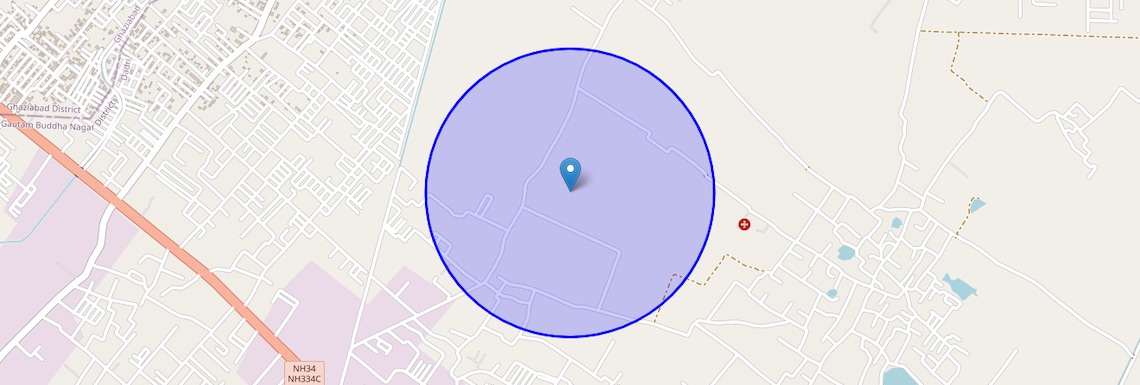 Location Map of Sector 8 Wave City, Ghaziabad