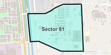 Location Map of Sector 81, Faridabad