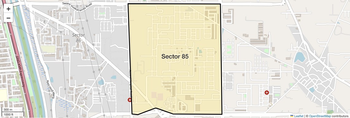 Sector 85 Map