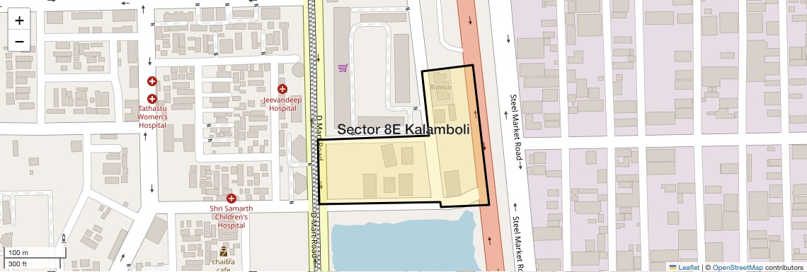 Location Map of Sector 8E Kalamboli, Navi Mumbai