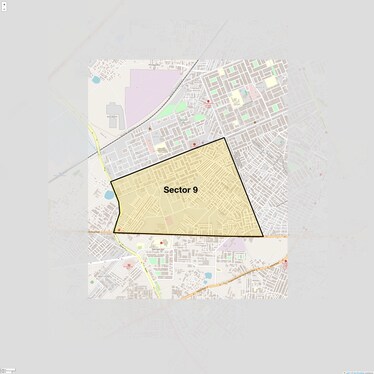 Location Map of Sector 9, Gurgaon