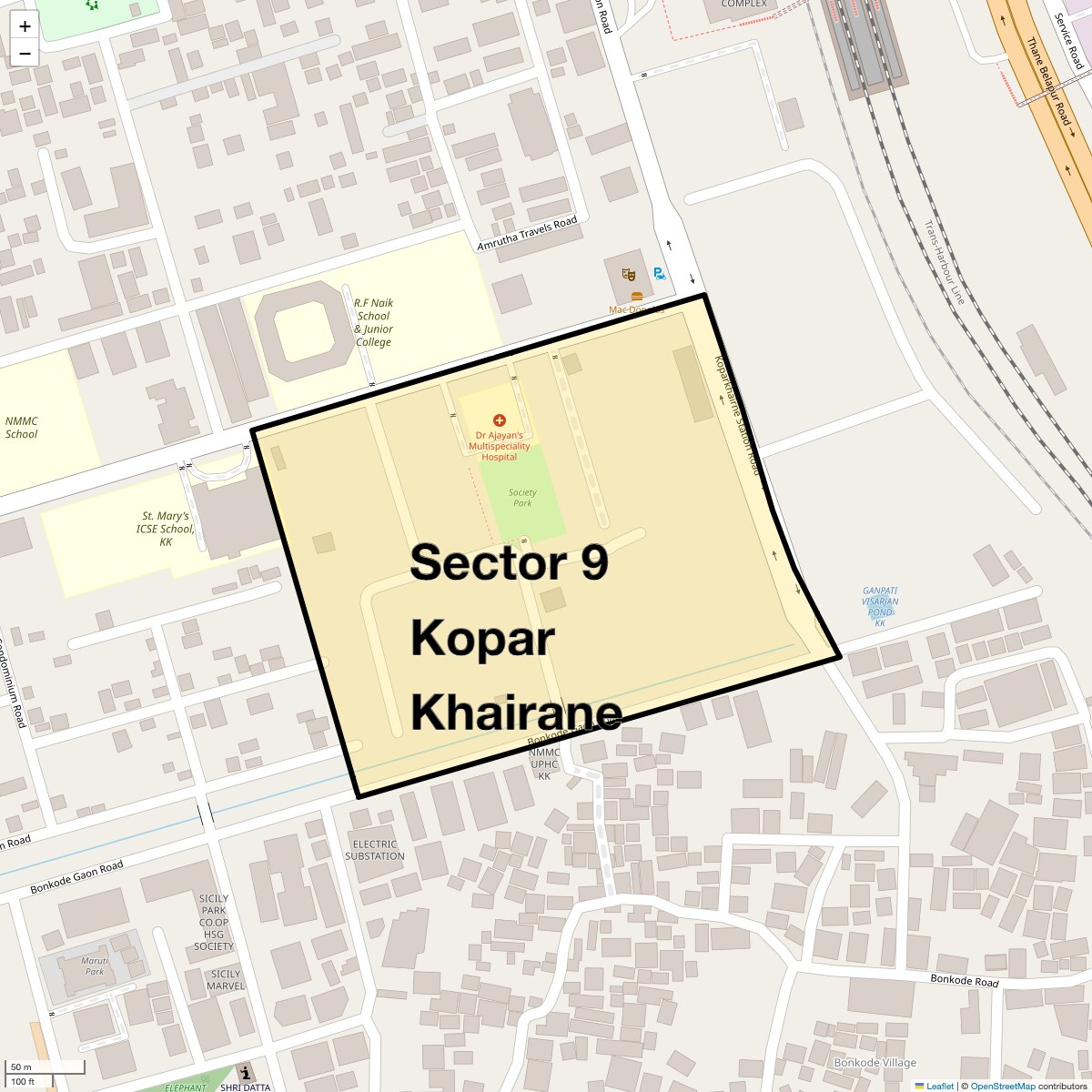 Check Time Travel of Sector 9 Kopar Khairane, Navi Mumbai
