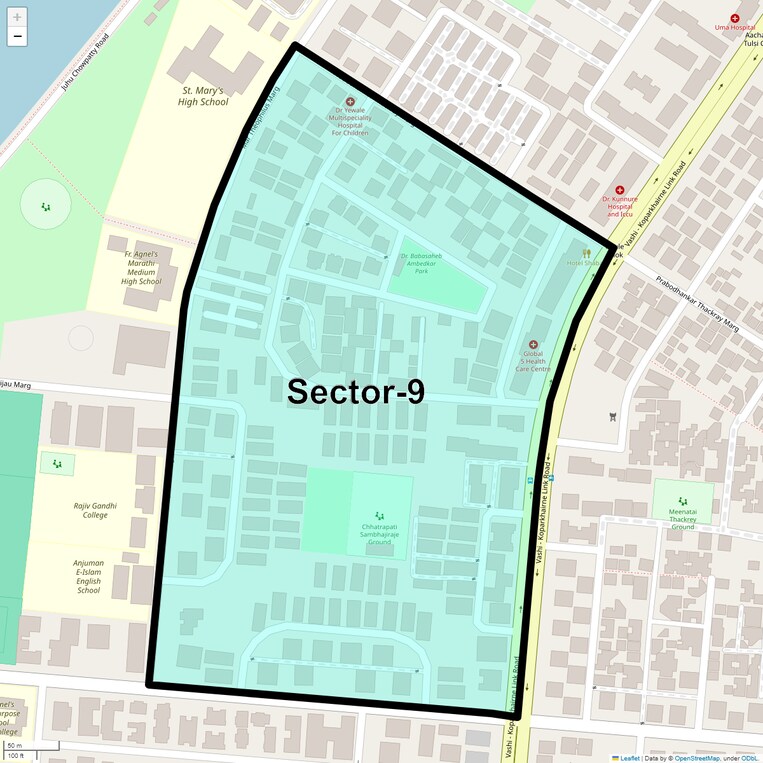 Location Map of Sector 9