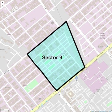 Location Map of Sector 9, Noida
