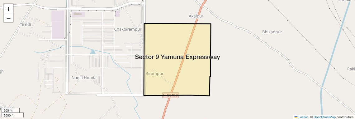 Location Map of Sector 9 Yamuna Expressway, Greater Noida
