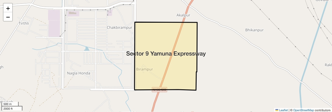 Location Map of Sector 9 Yamuna Expressway, Greater Noida
