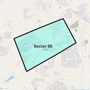 Location Map of Sector 90, Gurgaon