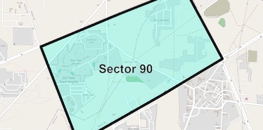 Location Map of Sector 90, Gurgaon