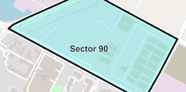 Location Map of Sector 90, Noida