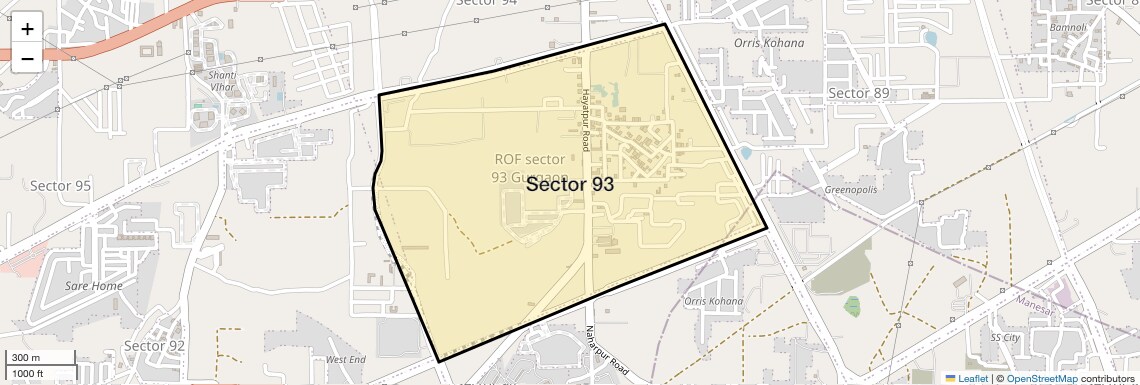 Sector 93 Map