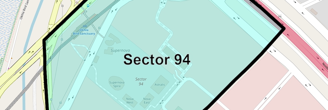 Location Map of Sector 94, Noida