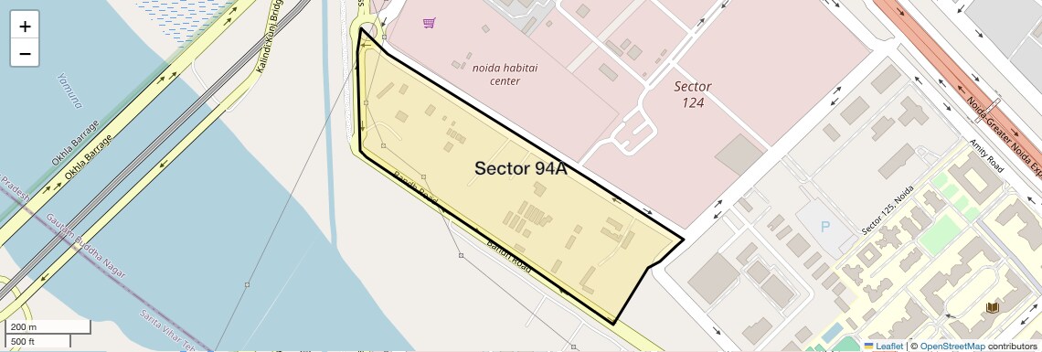 Location Map of Sector 94A, Noida