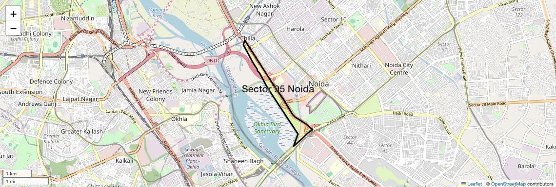 Location Map of Sector 95 Noida, Noida