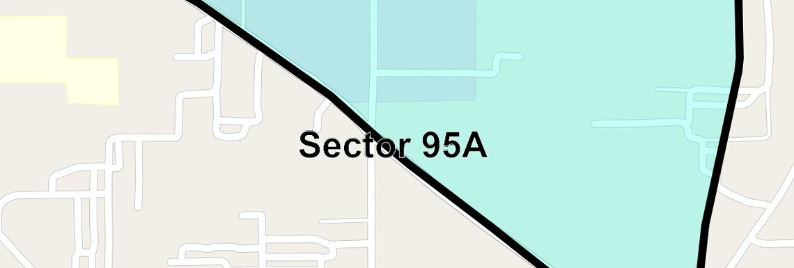 Location Map of Sector 95a, Faridabad