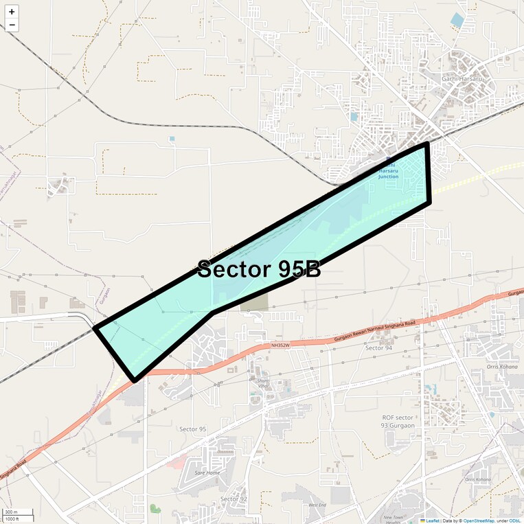 Location Map of Sector 95b