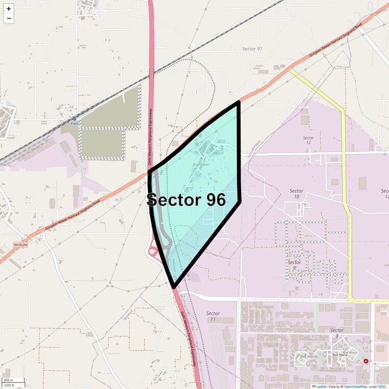 Location Map of Sector 96