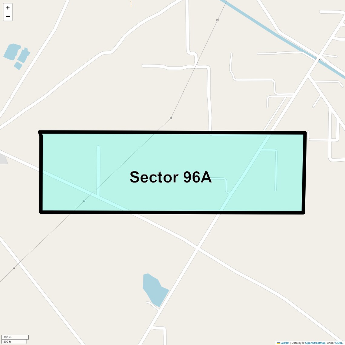 Location Map of Sector 96a, Faridabad