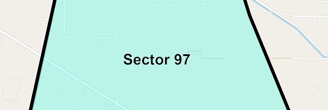 Location Map of Sector 97, Faridabad